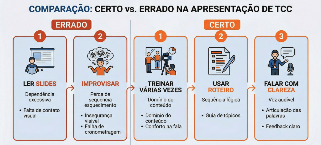 certo e errado na apresentação de tcc
